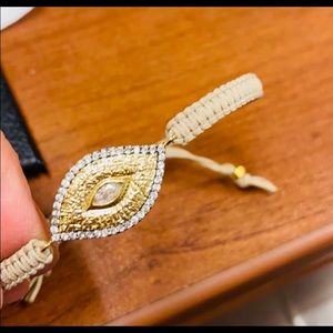 Tai - two tone Evil Eye bracelet